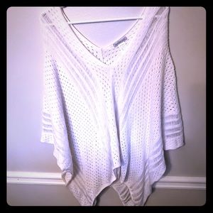 White poncho top